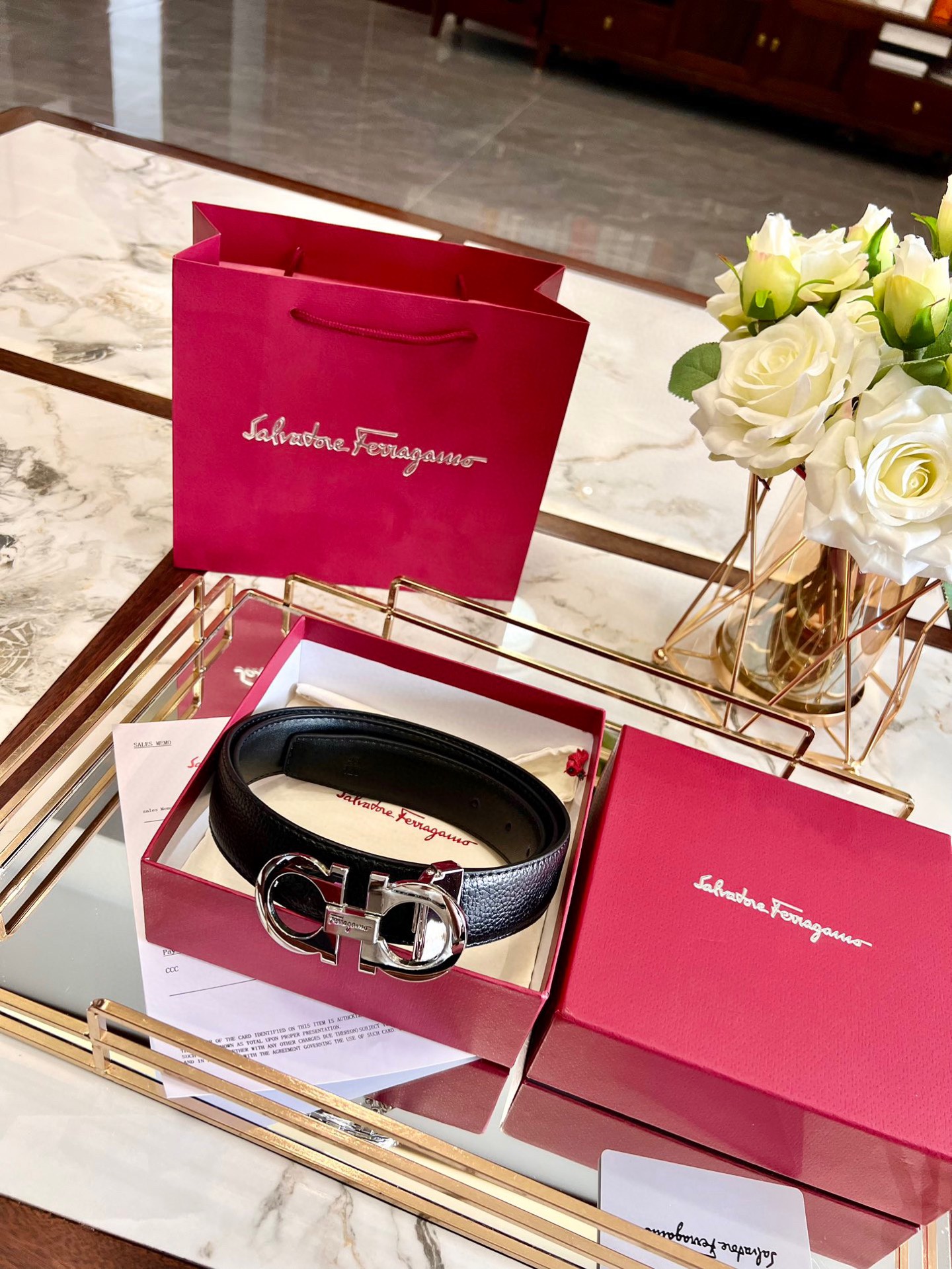 Ferragamo belt model 18